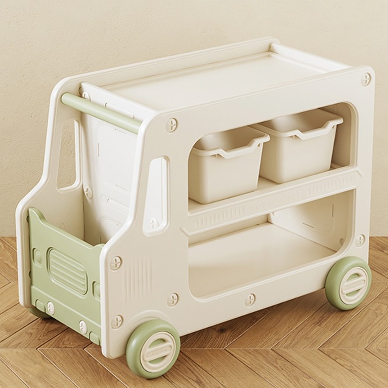 Chariot de rangement mobile pour enfant, forme de camion