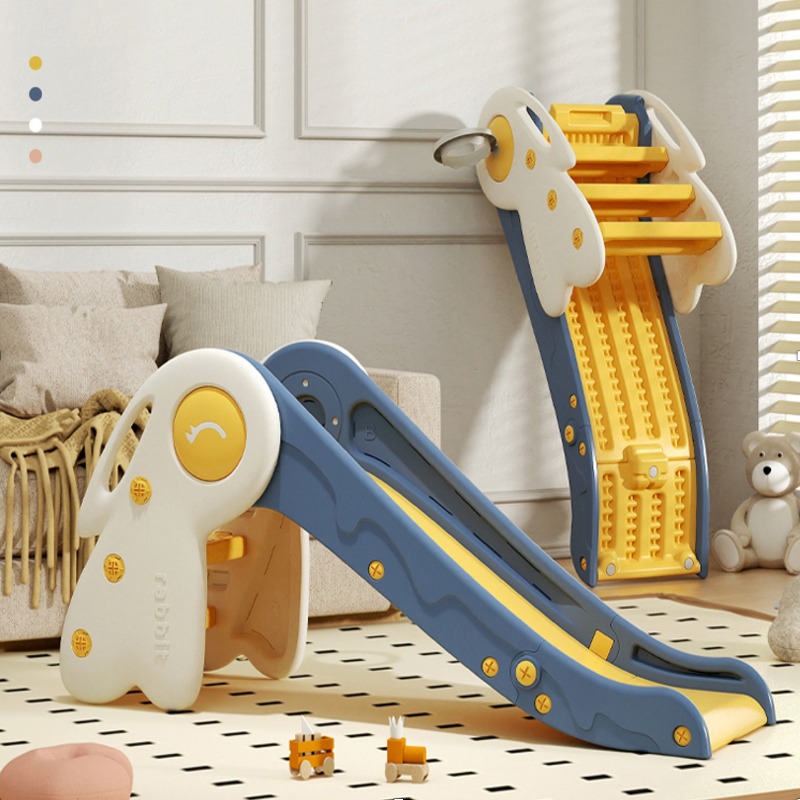 Toboggan d'intérieur pour bébé/enfant avec escalier motif Lapin