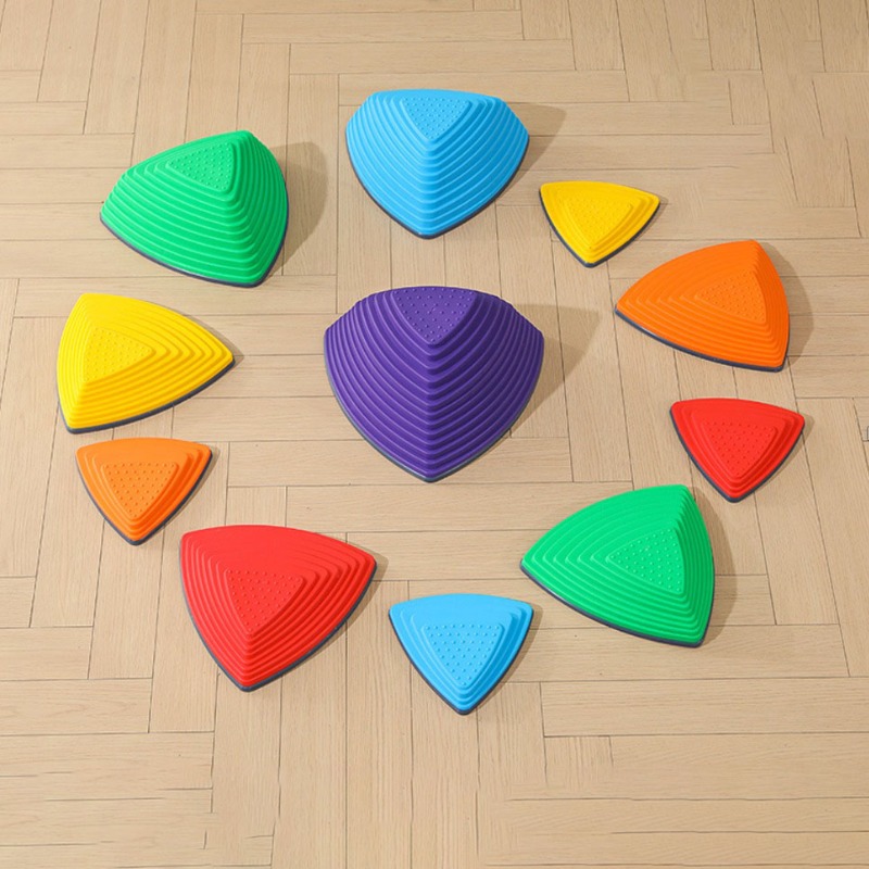 Lot de pierres de rivière/galets de pas pour parcours d'équilibre et motricité